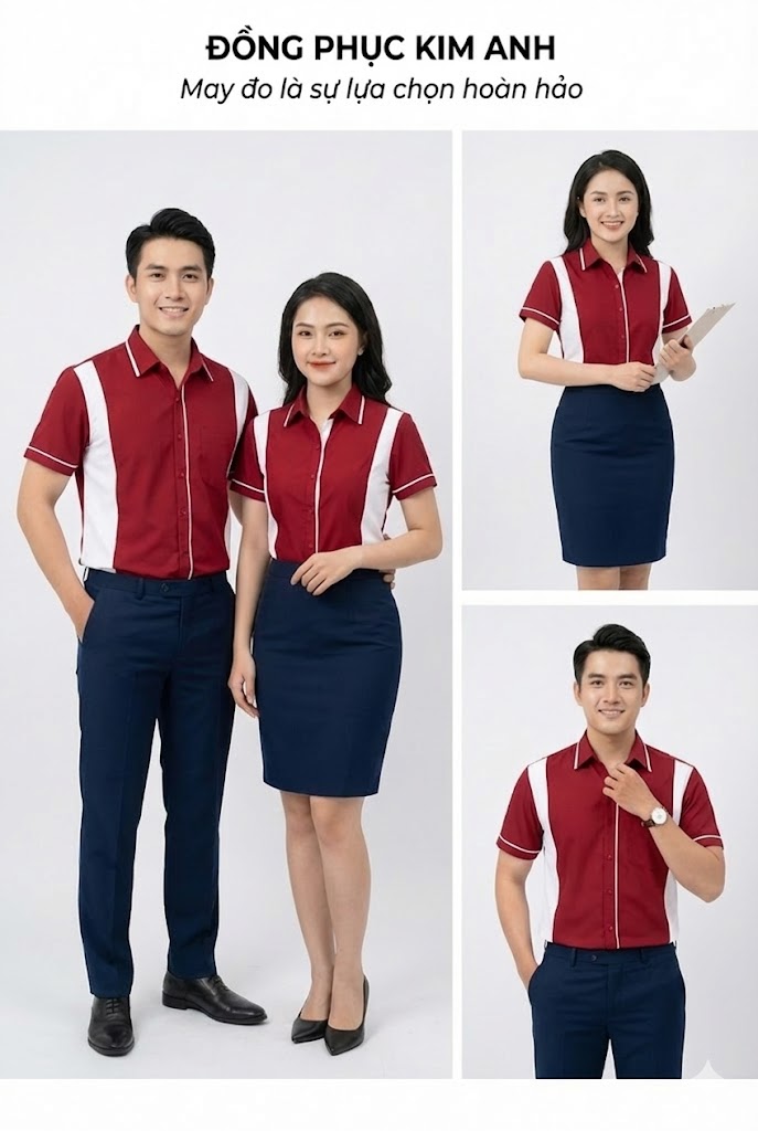 Đồng phục công sở giá rẻ HCM – Nhận may số lượng ít, chuẩn form | Kim Anh